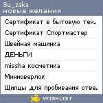 My Wishlist - su_zaka