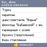 My Wishlist - sun_alone