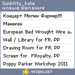 My Wishlist - sunkitty_kate