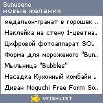 My Wishlist - sunusene