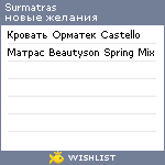 My Wishlist - surmatras