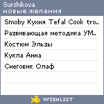 My Wishlist - surzhikova