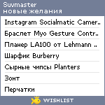 My Wishlist - suvmaster