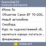 My Wishlist - svetochek33