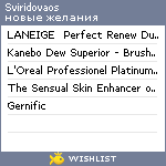 My Wishlist - sviridovaos