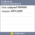 My Wishlist - swallowrain