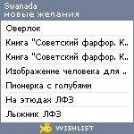 My Wishlist - swanada