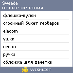 My Wishlist - sweede