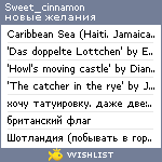 My Wishlist - sweet_cinnamon