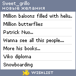 My Wishlist - sweet_grillo