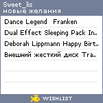 My Wishlist - sweet_lis