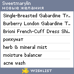 My Wishlist - sweetmarylin