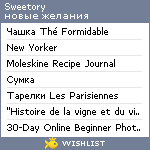 My Wishlist - sweetory