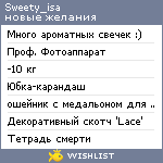 My Wishlist - sweety_isa