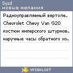 My Wishlist - syzd