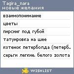 My Wishlist - tagira_nara