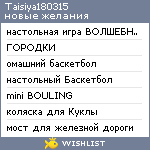 My Wishlist - taisiya180315