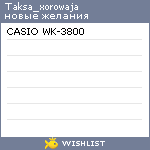 My Wishlist - taksa_xorowaja