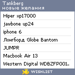 My Wishlist - tankberg