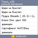 My Wishlist - tanya_v28