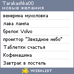 My Wishlist - tarakashka00