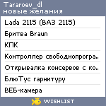 My Wishlist - tararoev_dl