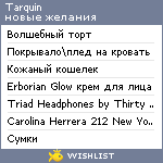 My Wishlist - tarquin