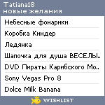 My Wishlist - tatiana18