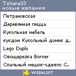 My Wishlist - tatiana33