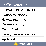 My Wishlist - tatiiishka