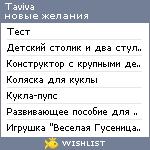 My Wishlist - taviva