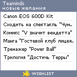 My Wishlist - teaminds