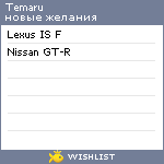 My Wishlist - temat