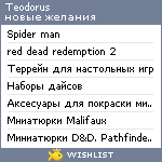 My Wishlist - teodorus