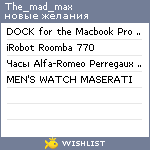 My Wishlist - the_mad_max