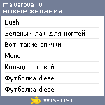 My Wishlist - thedollmuffin