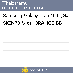 My Wishlist - theizanamy