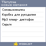 My Wishlist - thirtytree