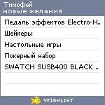 My Wishlist - tibychkunov