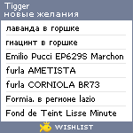 My Wishlist - tigger