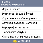 My Wishlist - tigpan