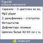 My Wishlist - tigra38