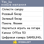 My Wishlist - tim_ka