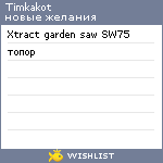 My Wishlist - timkakot