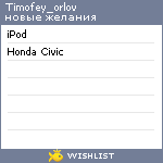 My Wishlist - timofey_orlov