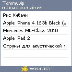 My Wishlist - tommyvip