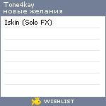 My Wishlist - tone4kay