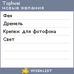 My Wishlist - tophwei