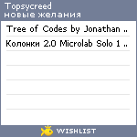 My Wishlist - topsycreed