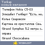 My Wishlist - torikap